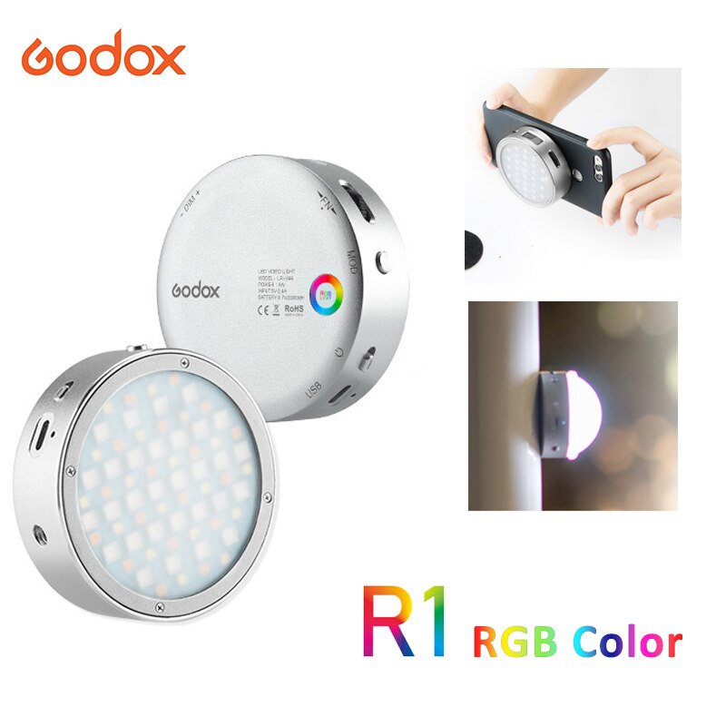 Godox R1 RGB LED  ޴ ̴  ä  ڱ ..